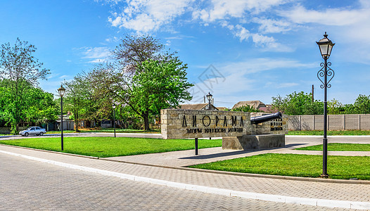 乌克兰Izmail的纪念公园港口街道旅行建筑建筑学旅游纪念碑晴天城市正方形图片