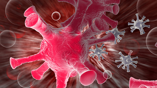 抽象的数码背景生物学微生物细胞保健医学病原健康药品医疗缩影图片