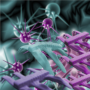 微有机体云缩影美丽微生物病原人体疾病细菌寄生科学健康图片