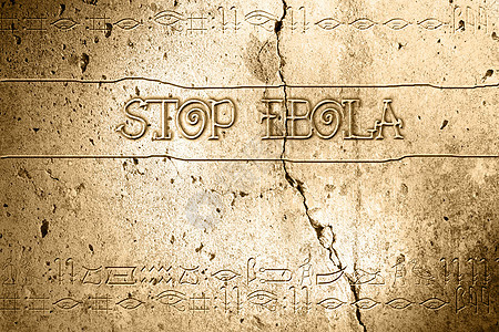 停止ebola雕塑历史法老写作历史性考古学文字寺庙艺术石头背景图片
