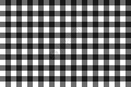 经典格子黑色方形村庄图案 矢量棋盘检查无缝模式为桌布 图形插图图片