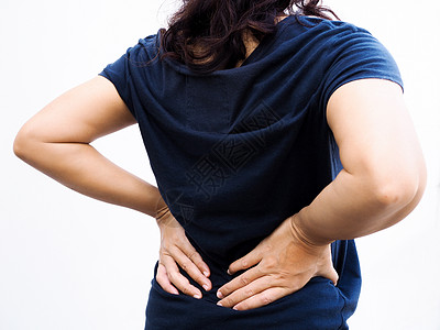 泰国的亚洲女人 腰痛 背痛图片