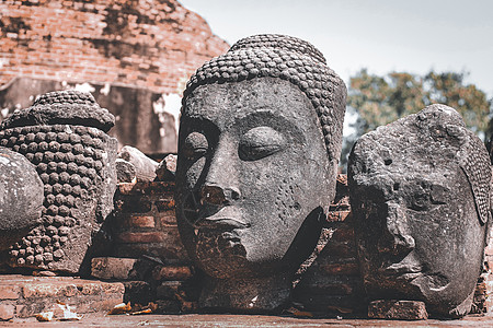 Ayutthaya历史公园旅行遗产世界遗产寺庙佛教徒考古崇拜石头文化宗教图片