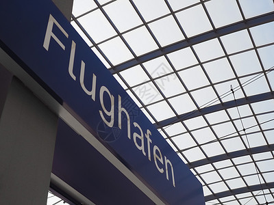 Flughafen(空中)标志背景图片