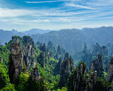 中国张家江山柱子天空公园国家化身岩石森林石头地标旅行图片