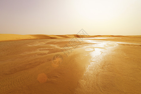 撒哈拉沙漠沙丘Tato的水景观景点沙漠全景目的地干旱线条海浪爬坡土地射线太阳光图片