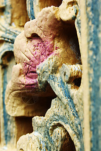 雕刻的花朵图案信仰风格宗教建筑学祷告历史性精神木板历史装饰品图片