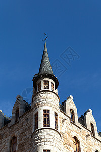 西班牙里昂塔塔旅游吸引力地标博物馆建筑学历史房子历史性蓝天纪念碑图片