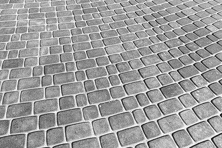 铺路石路的纹理 设计的抽象背景小路灰色正方形路面水泥露台材料花岗岩岩石城市图片