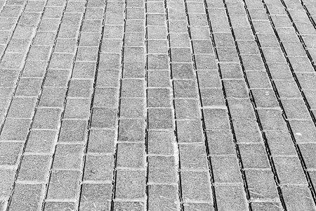 铺路石路的纹理 设计的抽象背景露台水泥小路城市人行道鹅卵石灰色正方形材料地面背景图片
