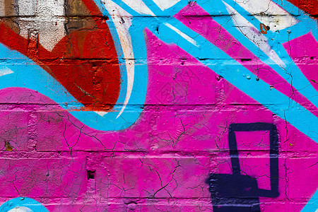 在砖墙纹理上涂鸦街道建筑艺术艺术品墙纸绘画创造力背景图片