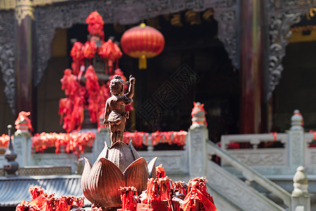 罗汉寺罗汉西寺重庆的佛像文化古董旅行雕塑崇拜冥想佛教徒艺术信仰手指背景