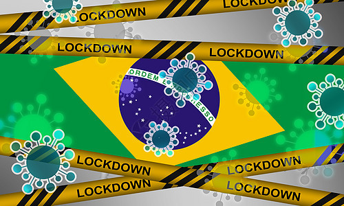 将巴西从冠状病毒中封锁图片