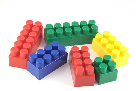 儿童甲卡诺鱼的颜色成分蓝色绿色红色玩具黄色立方体团体游戏砖块童年图片