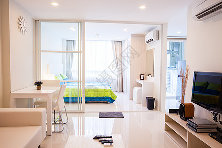 现代公寓起居室和卧室奢华元素设计师沙发家具房间房子检查客厅装饰图片