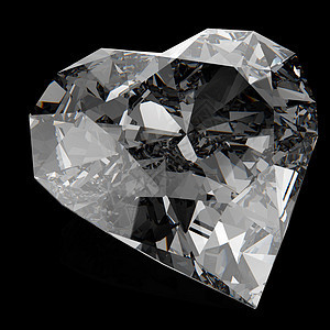 钻石心形水晶礼物贵族火花宝藏订婚奢华婚姻宝石石头图片