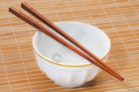竹子上的筷棍筷子风俗餐垫餐厅食物环境绿色文化午餐仪式图片