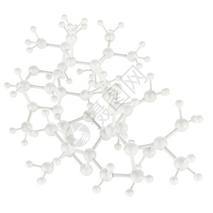 分子白色 3d 作为概念实验室物理曲线原子反射科学蓝色教育技术插图图片