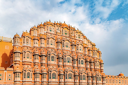 印度拉贾斯坦邦的斋浦尔Jaipur 拉贾斯坦邦Rajasthan窗户观光游客旅行文化城市历史旅游建筑地标图片