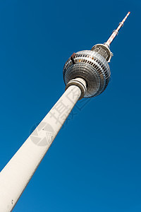 德国柏林的电视塔台天空首都旅行旅游视频建筑学技术建筑吸引力纪念碑图片