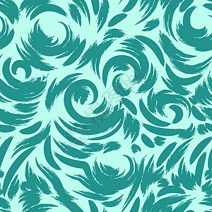 绿松石色的矢量图案 海洋无缝图案作 o曲线网络圆圈艺术织物漩涡墙纸插图装饰品条纹图片