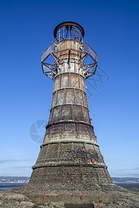 惠特福德灯塔 一个铸铁的维多利亚废墟 在高尔佩尼图片