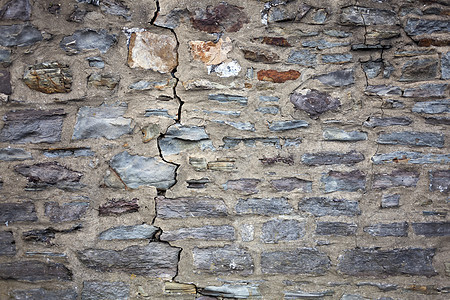 风化的心疼开裂的石砖墙纹理酒泉背景图片