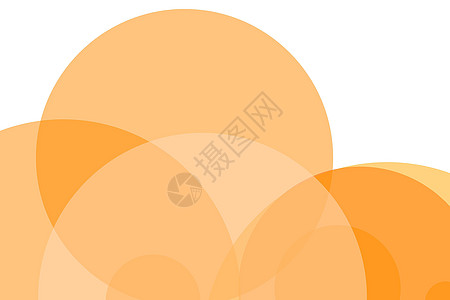 抽象的橙色圆圈插图背景几何学橙子气泡图片
