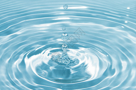 滴水液体水滴蓝色福利背景图片