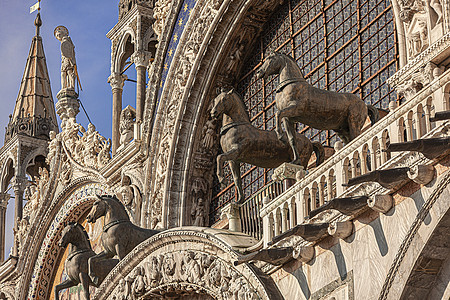威尼斯圣马克大教堂历史建筑学建筑旅行大教堂广场景观城市假期天空图片