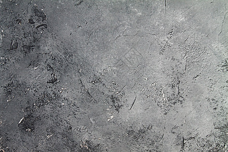 带有磨损和黑色飞溅的混凝土深灰色背景 在 grunge 风格的纹理墙纹理建筑学石头划痕水泥艺术违规材料底漆行为墙纸背景图片