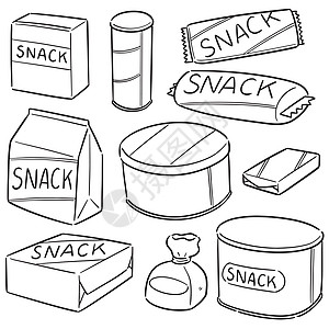 组的 snac插图夹子塑料字体卡通片挫败收藏糖果包装草图图片