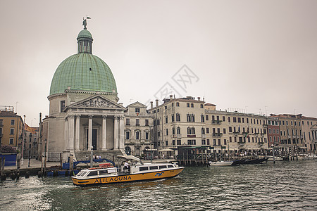 意大利威尼斯教堂游客旅行大教堂景观运河假期宗教旅游建筑学缆车图片