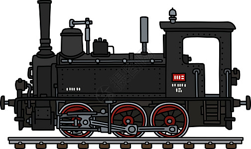 老式小型蒸汽机车机器车辆黄铜铁路金属卡通片投标红色运输火车图片