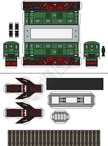 电力机车轨枕绿色的高清图片