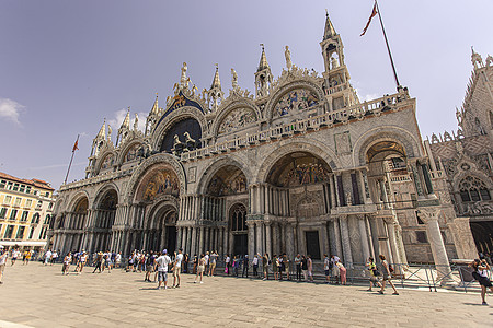 威尼斯圣马克大教堂大教堂缆车艺术景观建筑假期历史性地标历史教会图片