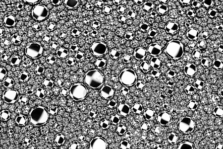 黑色和白色的油滴在水面上 圆形和椭圆形 设计的抽象背景钻石墙纸气泡菱形宏观想像力折射艺术辉光正方形图片