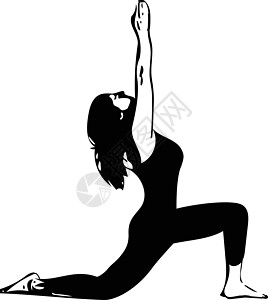 美丽的运动适合瑜伽女人练习瑜伽沉思女孩身体灵活性女性插图活动草图精神姿势图片