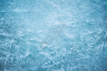 冰鞋划痕中的蓝色冰块close vie数字青色闲暇冻结溜冰场水池曲棍球季节游戏运动图片
