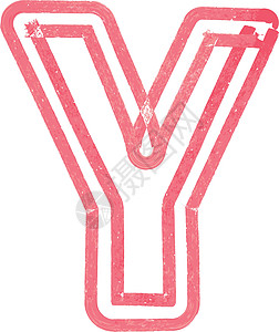 用 Red Marke 绘制的大写字母 Y图片