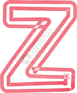 用 Red Marke 绘制的大写字母 Z图片