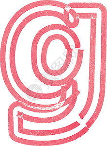用 Red Marke 绘制的小写字母 g图片