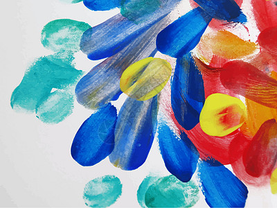 多彩抽象水彩画洗图草图手工孩子艺术品原色水彩绘画颜料工艺图片