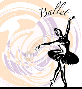 它制作图案芭蕾舞者编舞女士草图快乐训练艺术家姿势插图舞蹈舞蹈家图片