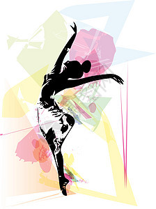 它制作图案芭蕾舞者灵活性冒充编舞女士舞蹈短裙芭蕾舞舞蹈家插图艺术家图片