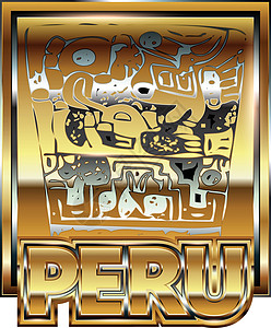 古代秘鲁黄金饰品它制作图案工艺仪式文化珠宝奢华历史金子收藏摩切古董图片