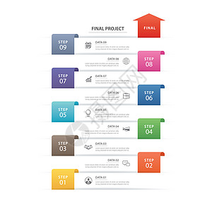 数据信息图表时间线标签纸索引模板 矢量我传单按钮日程成功菜单推介会数字网站横幅商业图片