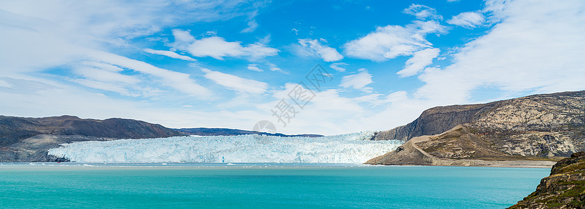 西格陵兰的冰川前缘图片