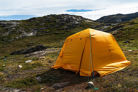格陵兰帐篷露营图片