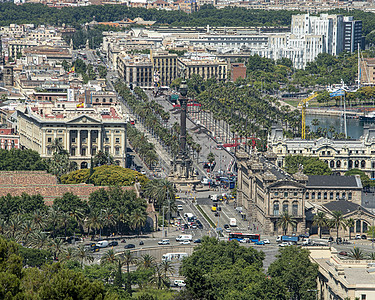 西班牙加泰罗尼亚自治首都巴塞罗那的舞会全景(Barcelona)图片